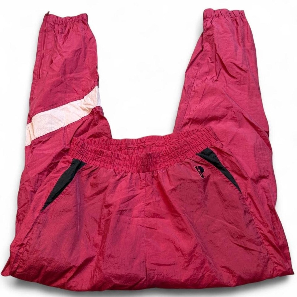 Vintage 90s Pro Player red windbreaker pants size large